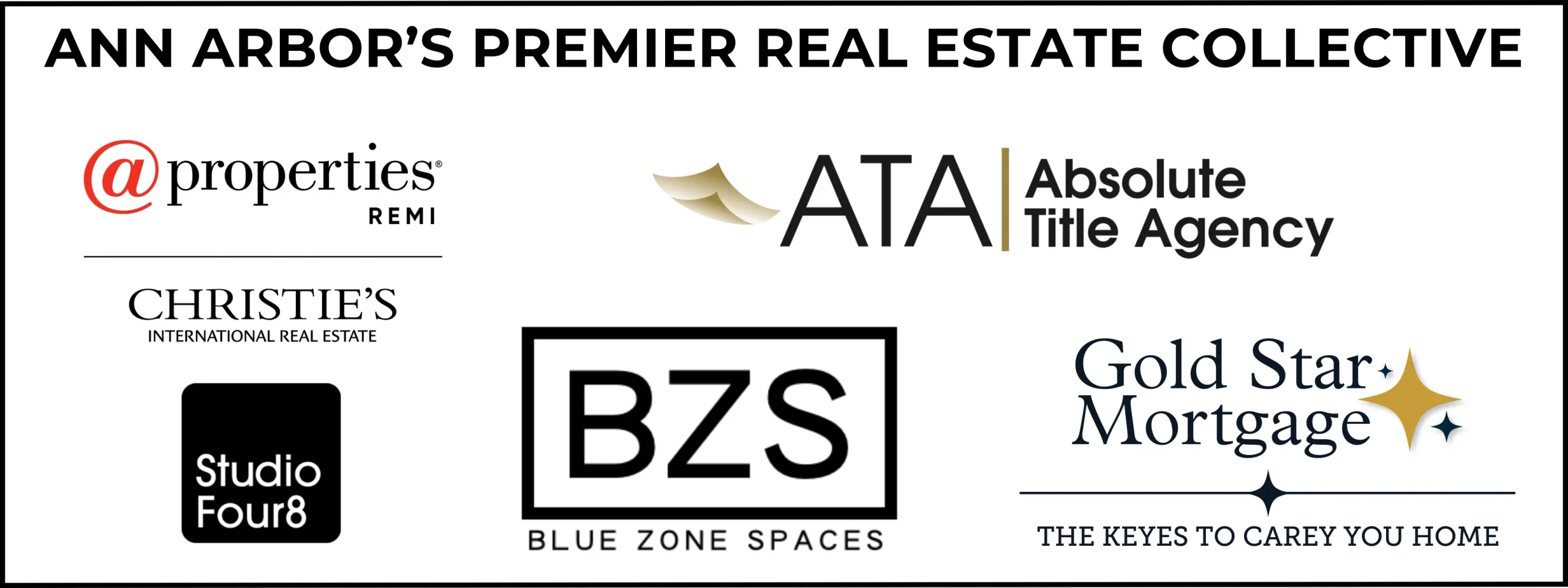 Cornerstone Collective Sponsor Banner Ann Arbor's Premier Real Estate Collective